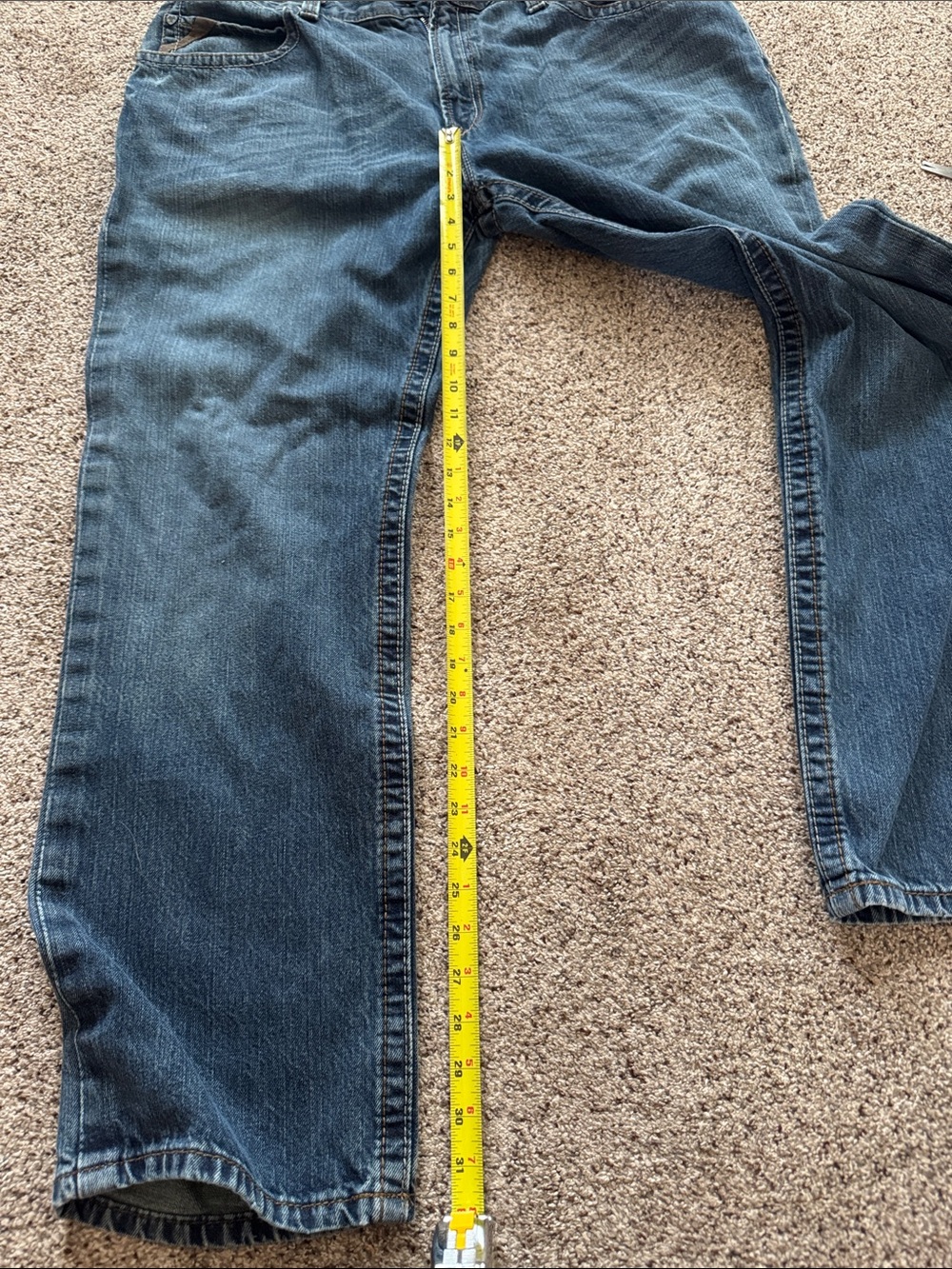 Ariat Men's Indigo Straight-Leg Jeans size 40x32 - Picture 7 of 8